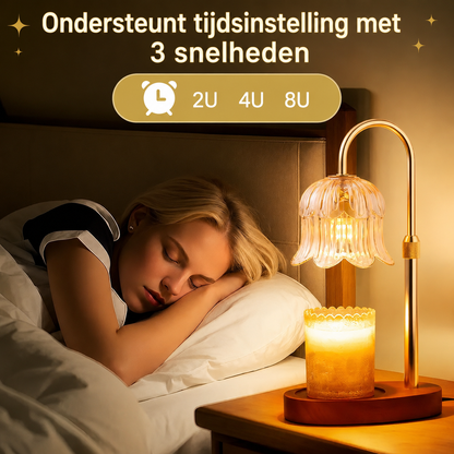 CandleGlow | Metalen Kaarsenwarmerlamp Met Timer