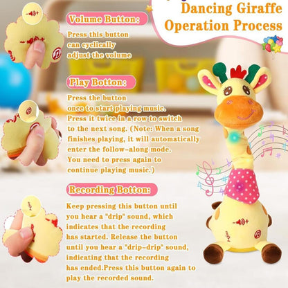 EchoGiraffe | Interactieve Zingende & Dansende Knuffel met Spraakherhaling