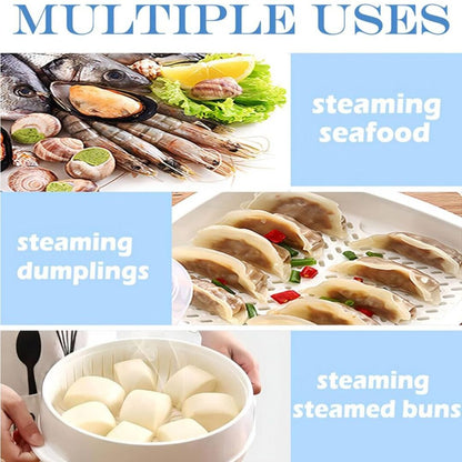 QuickSteam | Dubbel-Laagse Magnetron & Stoommand voor Snel en Gezond Koken