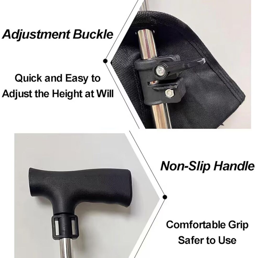 TravelEase | 2-in-1 Wandelhulp met Direct Zitcomfort