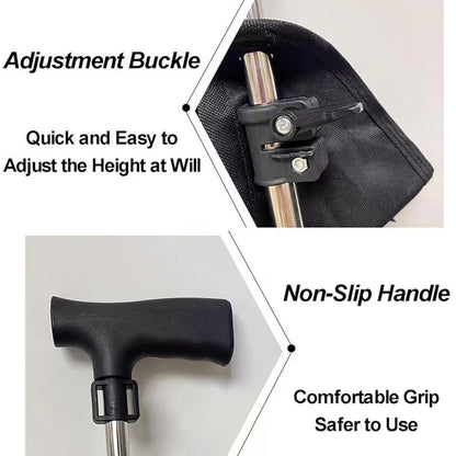 TravelEase | 2-in-1 Wandelhulp met Direct Zitcomfort