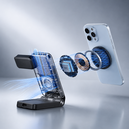 MagDock Elite | Drie Apparaten Opladen Met Eén Compact Station