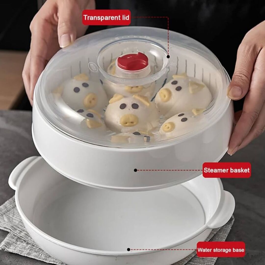 QuickSteam | Dubbel-Laagse Magnetron & Stoommand voor Snel en Gezond Koken