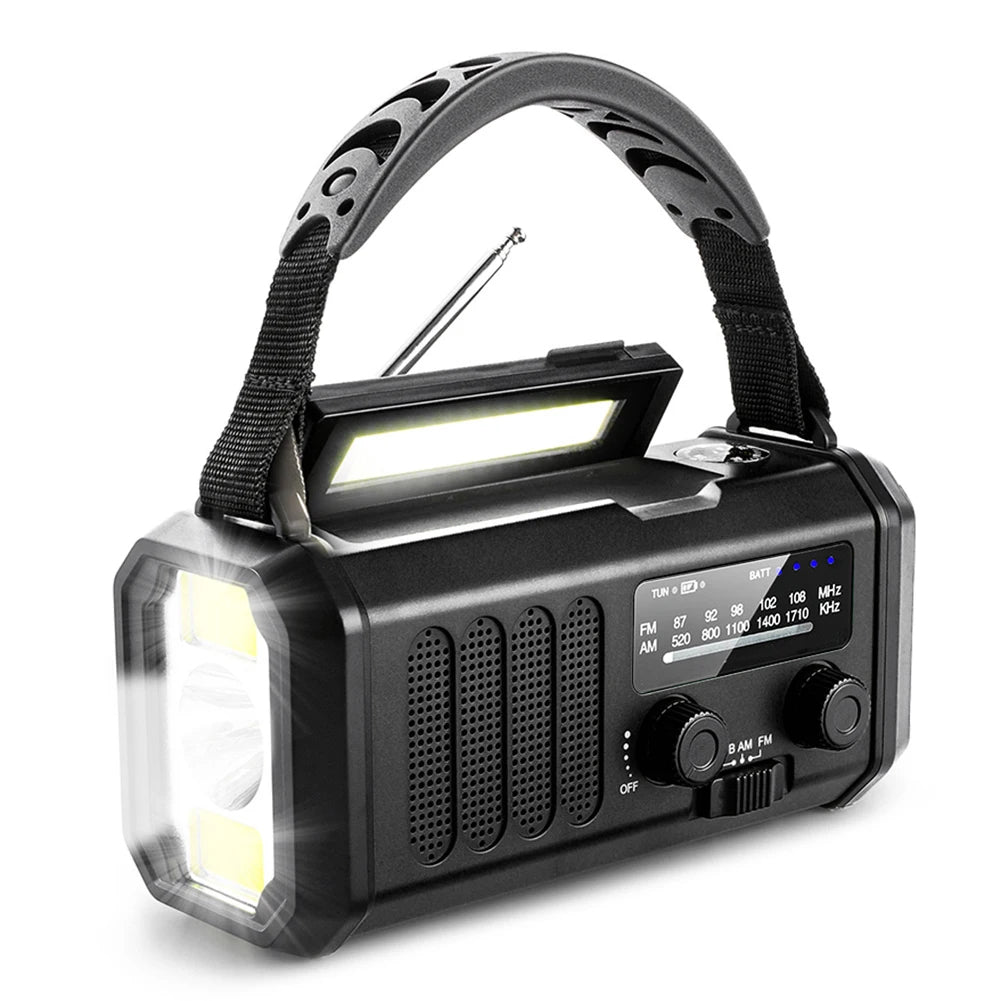 SurviWave | Noodradio met Powerbank 10.000 mAh & Optionele Waterfilter
