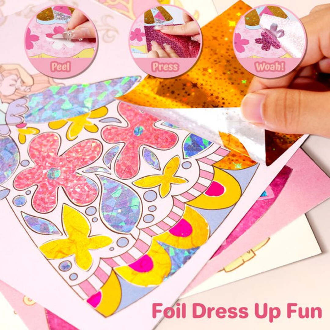 RoyalGlam | Creatief Sticker- & Make-Up Boek voor Kleine Kunstenaars