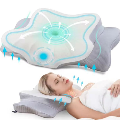 NeckBalance | Slim Hoofdkussen met Gezondheidsgerichte Ondersteuning en Ademend Design