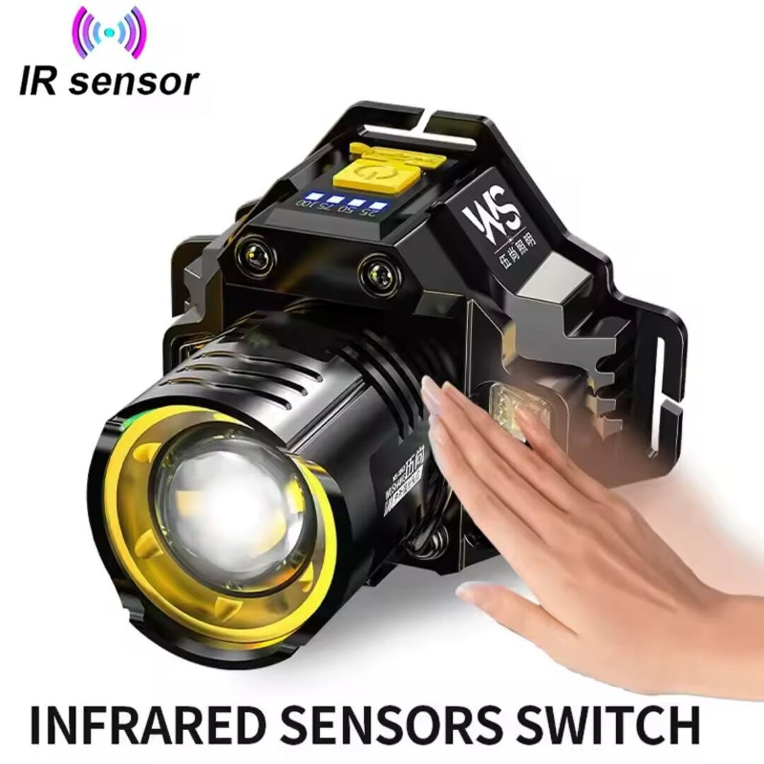 BrightPath | LED Hoofdlamp met Sensorfunctie voor Handsfree Verlichting
