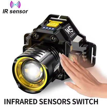 BrightPath | LED Hoofdlamp met Sensorfunctie voor Handsfree Verlichting