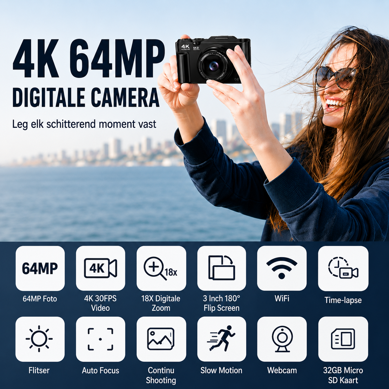 SnapVision Camera | Leg Elke Herinnering Haarscherp Vast