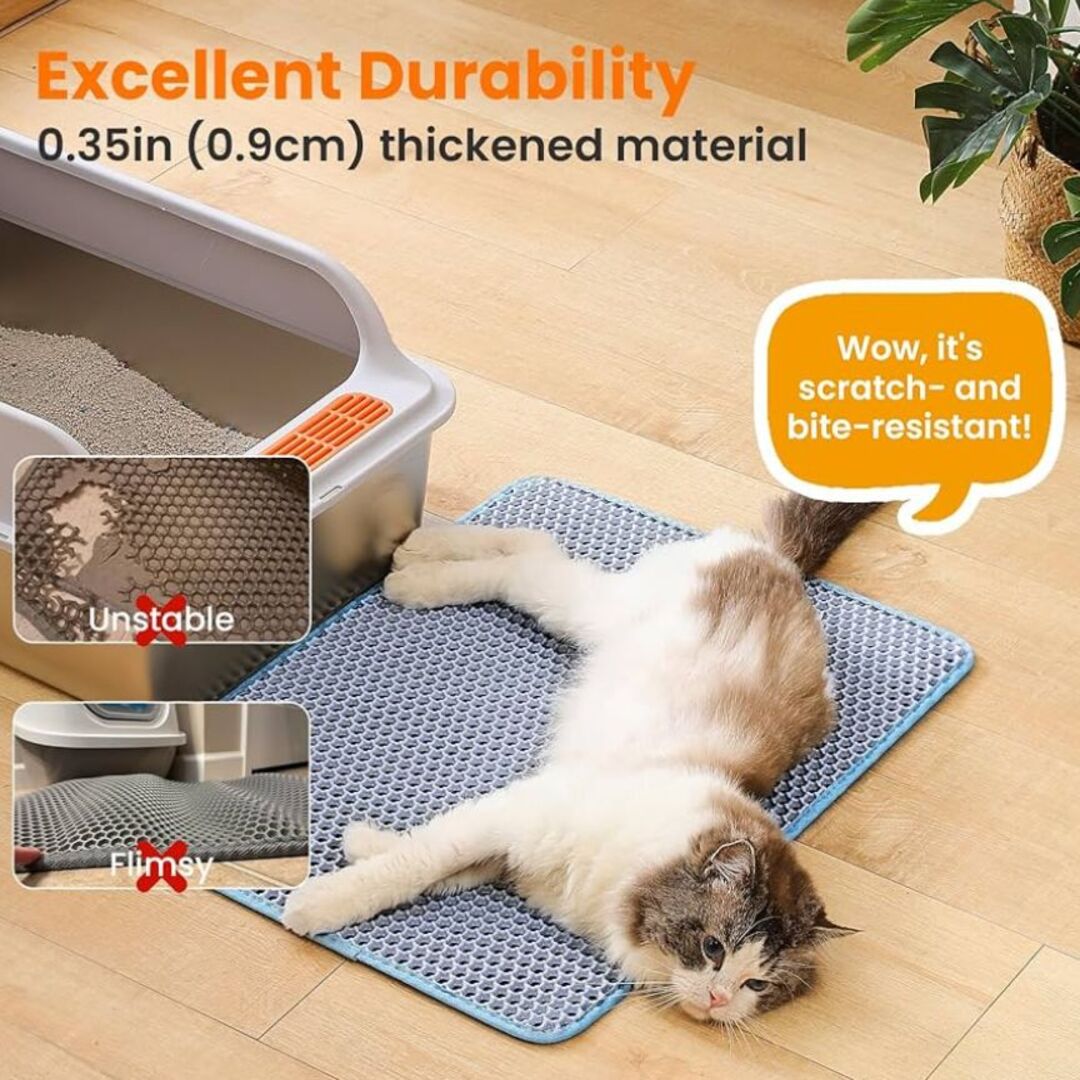 LitterGuard | Efficiënte Mat voor Schone Kattenpootjes