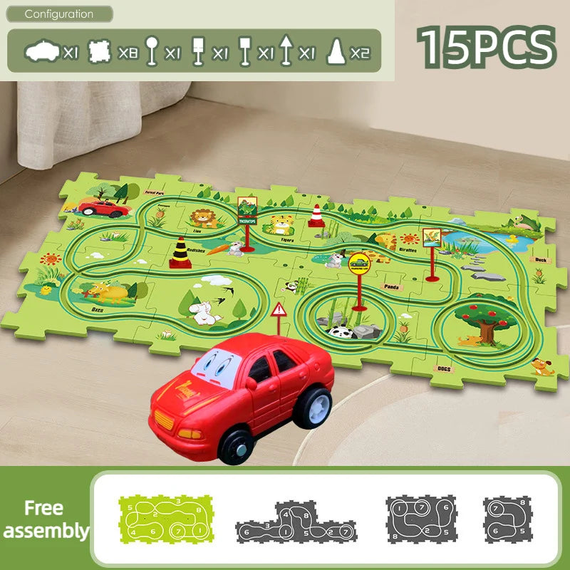 PuzzleRace | Educatief Speelspoor Set