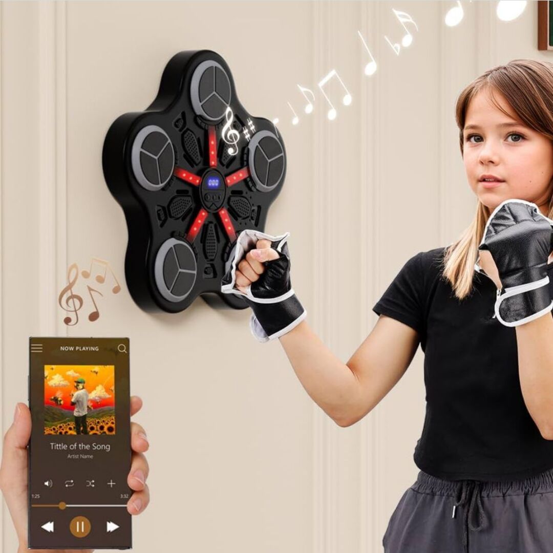 BeatBoxer | Interactieve Boks Wandtrainer met LED Muziekspel – Finest Luxe