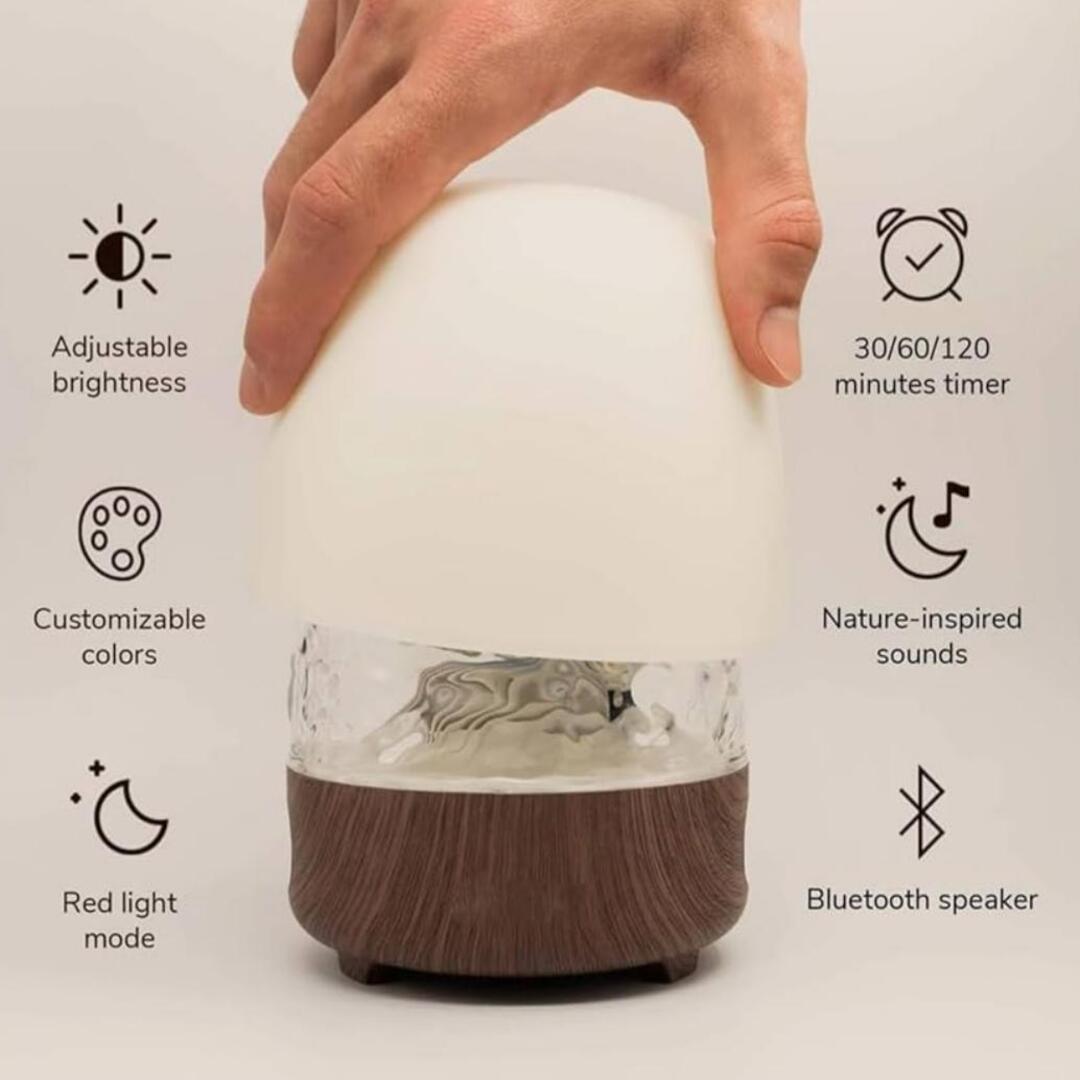 AuraLight | Slimme 3-in-1 Lamp met Kleur, Geluid & Timerfunctie