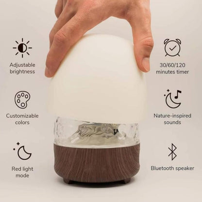 AuraLight | Slimme 3-in-1 Lamp met Kleur, Geluid & Timerfunctie