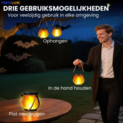 FireLume | Sfeervolle Solar Lamp met Vlameffect