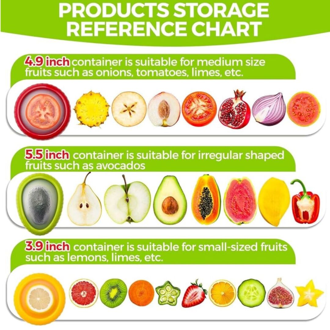 PureSeal | Herbruikbare Siliconeschalen voor Langer Verse Groenten en Fruit