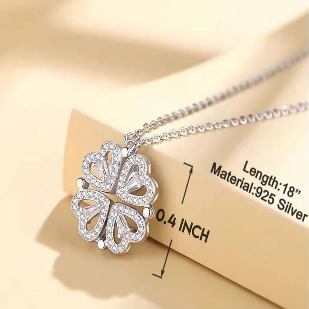 SparkLuxe | Verstelbare Ketting met Klaver- en Hartdesign