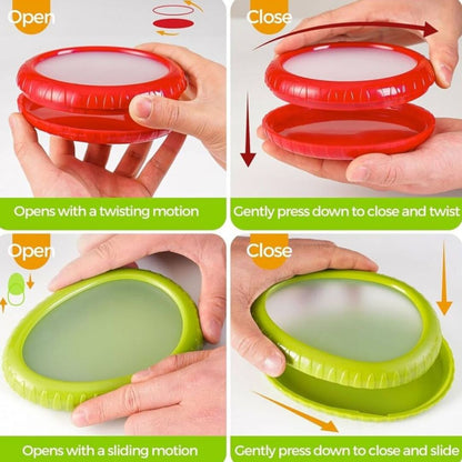 PureSeal | Herbruikbare Siliconeschalen voor Langer Verse Groenten en Fruit