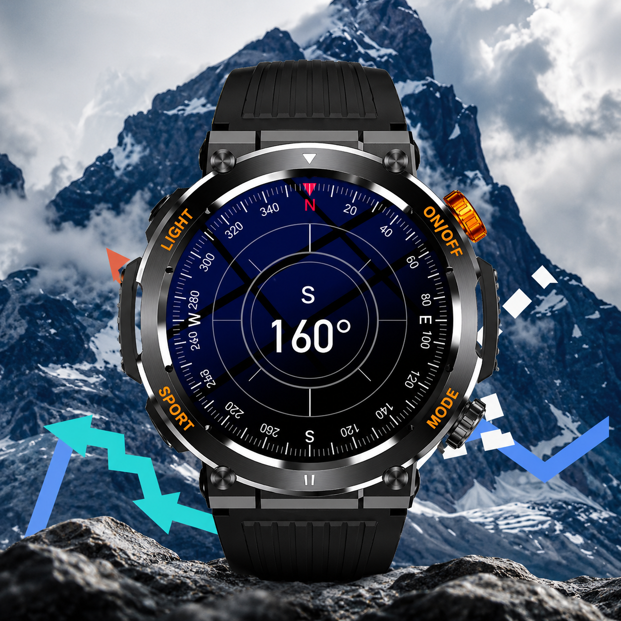 MotionTrack Smartwatch | Houd Grip Op Je Prestaties En Je Dag