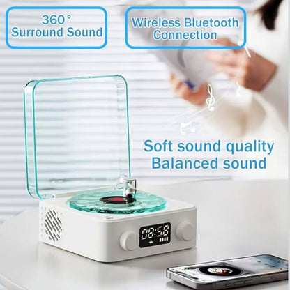 MelodyLight | Retro Vinyl Speaker en Lamp met Omgevingsverlichting