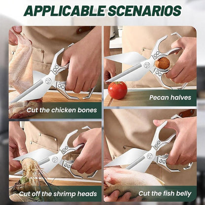 KitchenForce | Krachtige Schaar voor Vlees, Kruiden & Meer