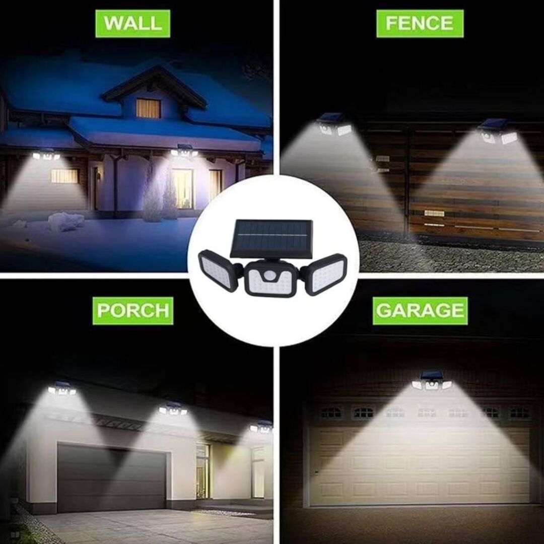 BrightGuard | Slimme 3-Kops Verlichting voor Huis & Tuin