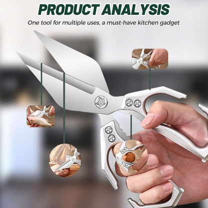 KitchenForce | Krachtige Schaar voor Vlees, Kruiden & Meer