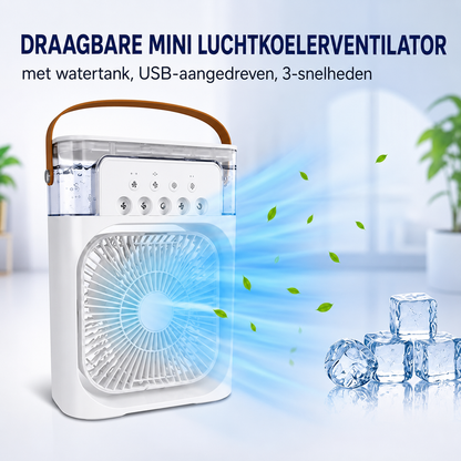 BreezeCool | Draagbare 3-in-1 Luchtkoeler Met Verneveling