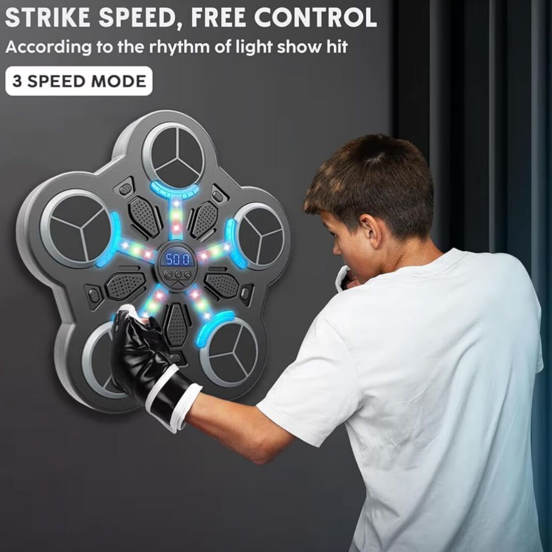 BeatBoxer | Interactieve Boks Wandtrainer met LED Muziekspel