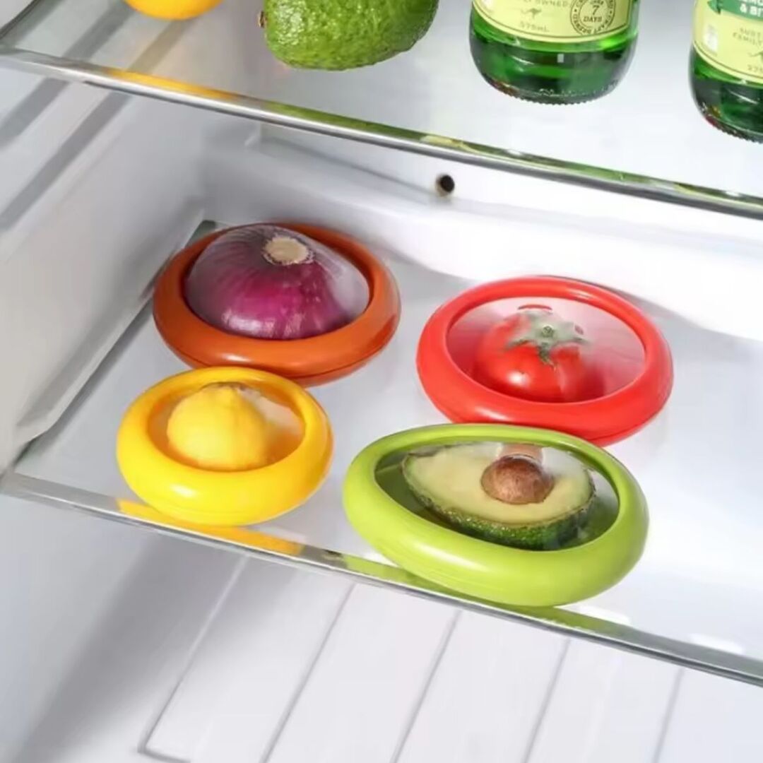 PureSeal | Herbruikbare Siliconeschalen voor Langer Verse Groenten en Fruit