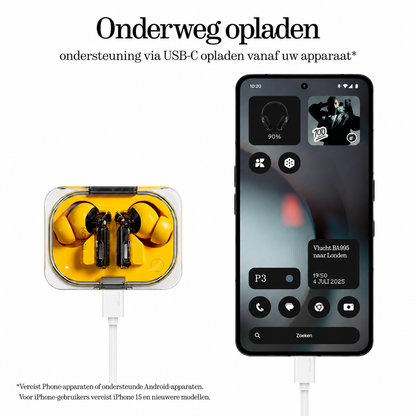 Nethos | Premium Draadloze ANC Oordopjes