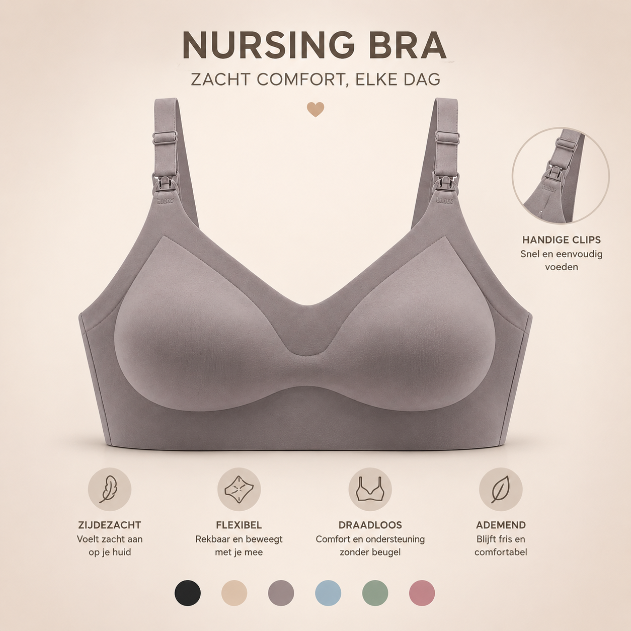 Nursing Bra | Ultiem comfort tijdens zwangerschap en borstvoeding