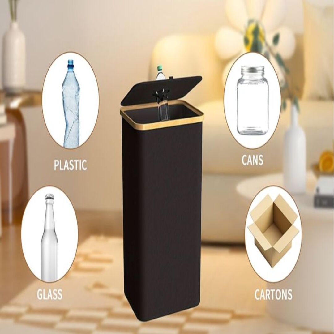 EcoBin | Ruimtebesparende Recyclemand met Afneembare Zak