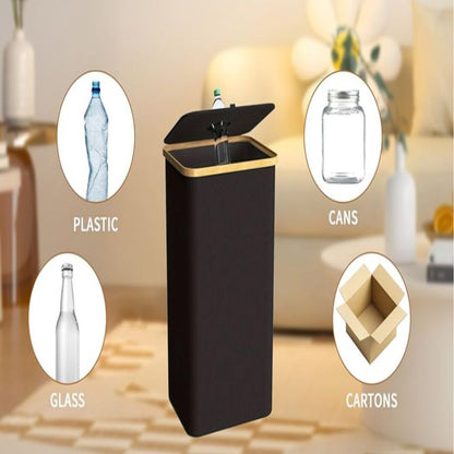 EcoBin | Ruimtebesparende Recyclemand met Afneembare Zak