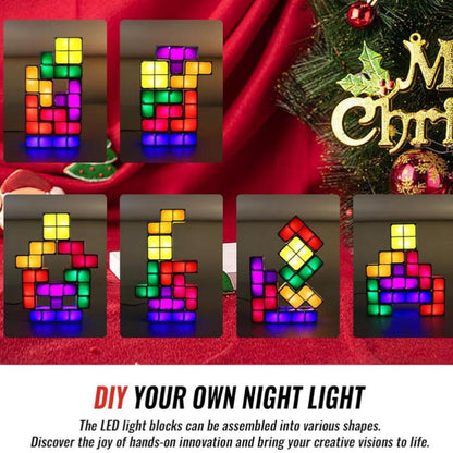 RetroStack | Nostalgische LED-Decoratielamp met Kleurblokken