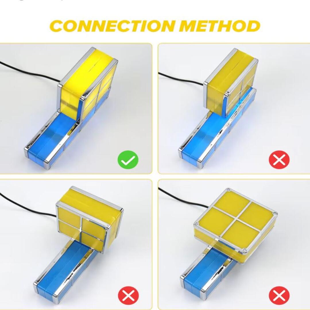 RetroStack | Nostalgische LED-Decoratielamp met Kleurblokken