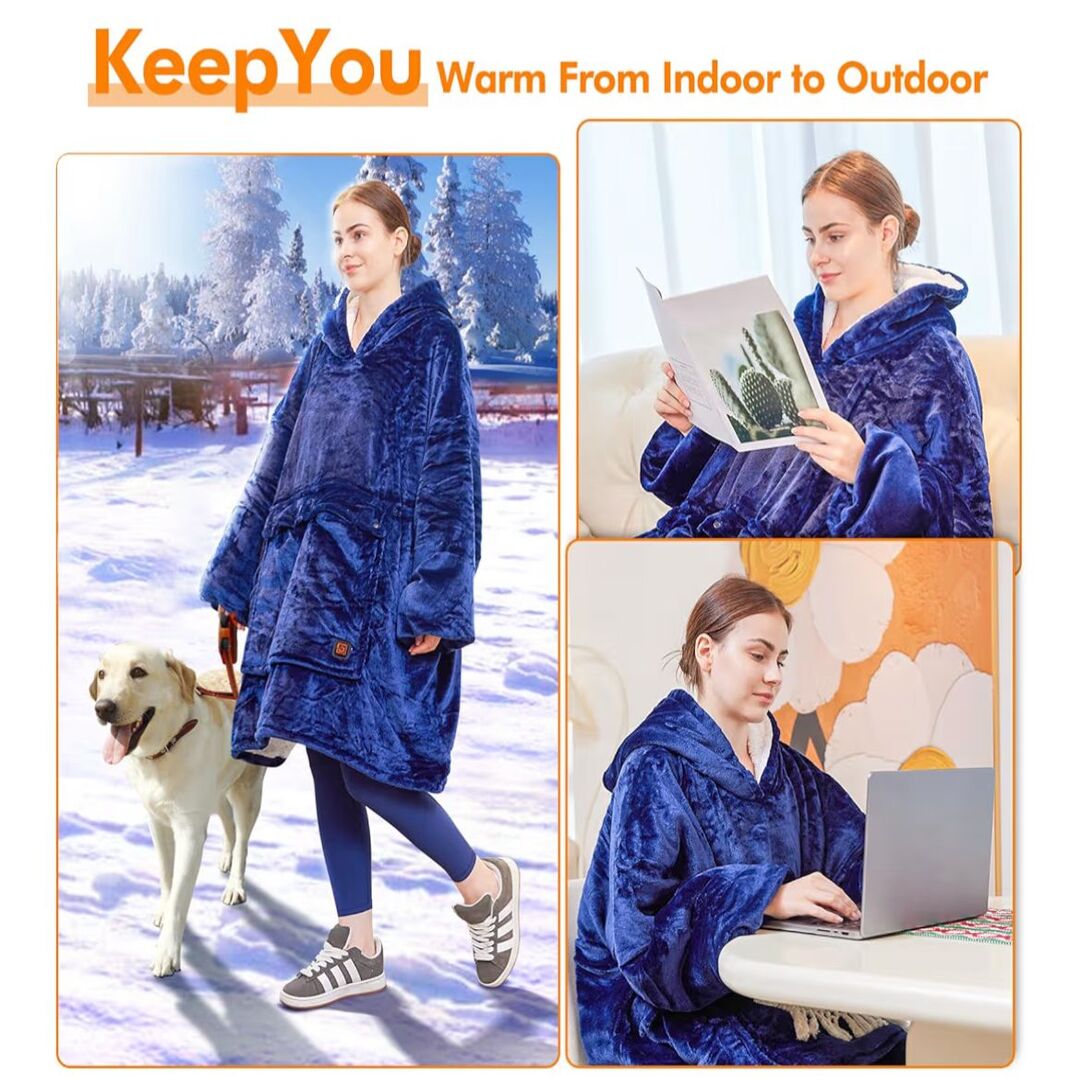 SnugWear | One-Size Warme Dekentrui met Fluweelzachte Binnenlaag