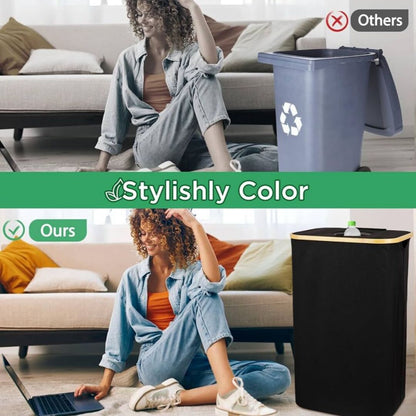 EcoBin | Ruimtebesparende Recyclemand met Afneembare Zak
