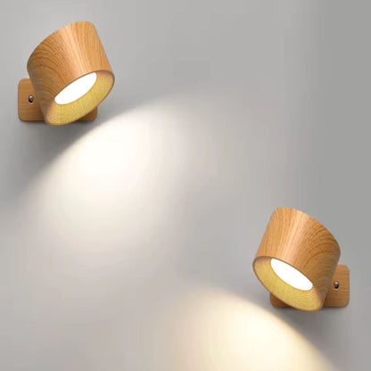 LumiWall | Minimalistische Wandlamp met 360° Rotatie & Draadloze Verlichting