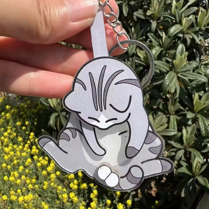 TinyCharm | Sleutelhanger met Kittens & Eieren Design