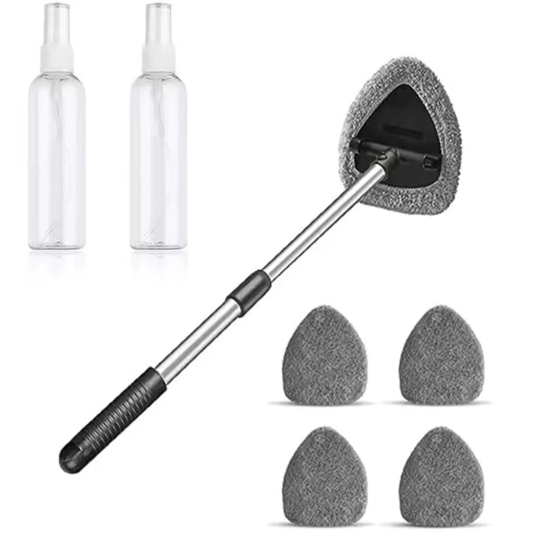 GlassMaster | Ruitenreinigingsset met Microfiber Pads voor Streeploos Schoonmaken