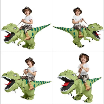 RexRoar | Opblaasbaar Kostuum met LED Ogen