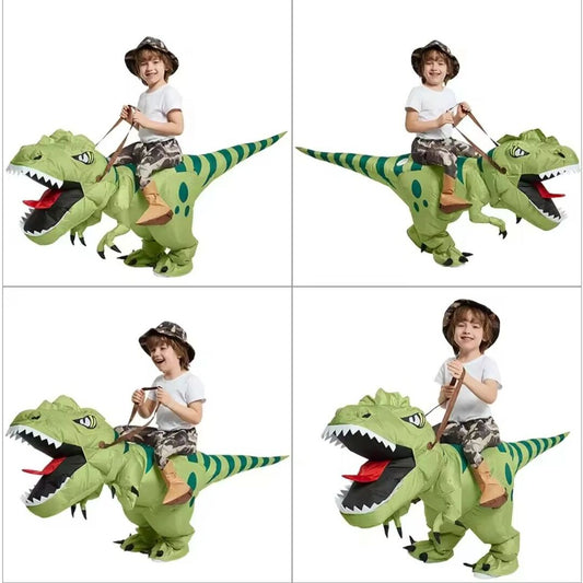 RexRoar | Opblaasbaar Kostuum met LED Ogen