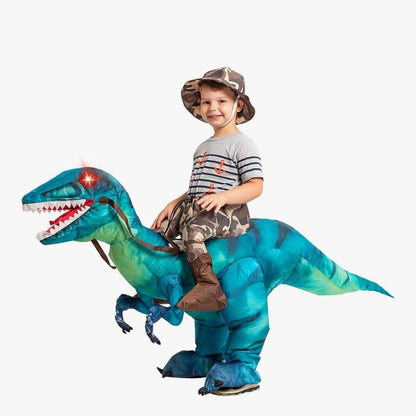 RexRoar | Opblaasbaar Kostuum met LED Ogen