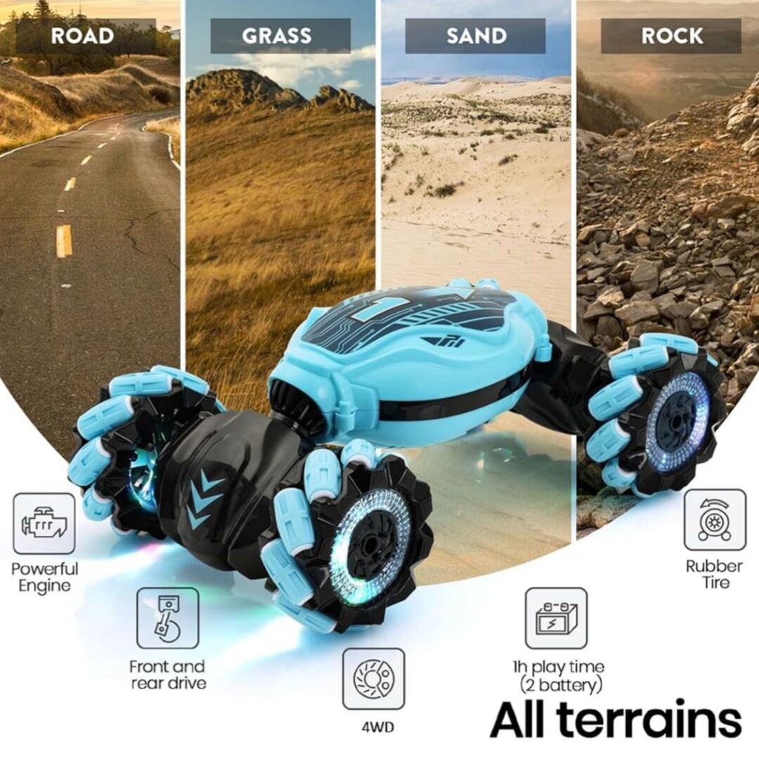 TurboRacer | Raceauto met 360° Rotatie & Zwaartekrachtsensor