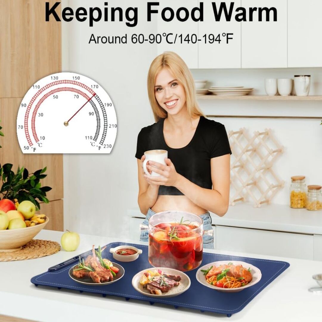 HeatPlate | Elektrisch Verwarmde Tafelonderlegger voor Lang Warm Serveren