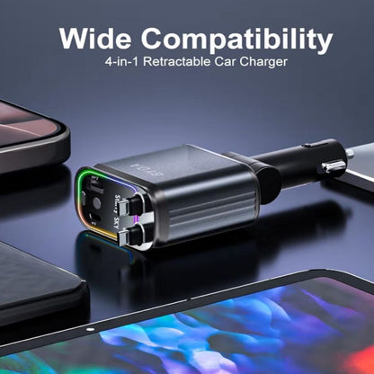 ChargeHub | Verstelbare 66W Autolader met Kabelbeheer & Starlight Glow