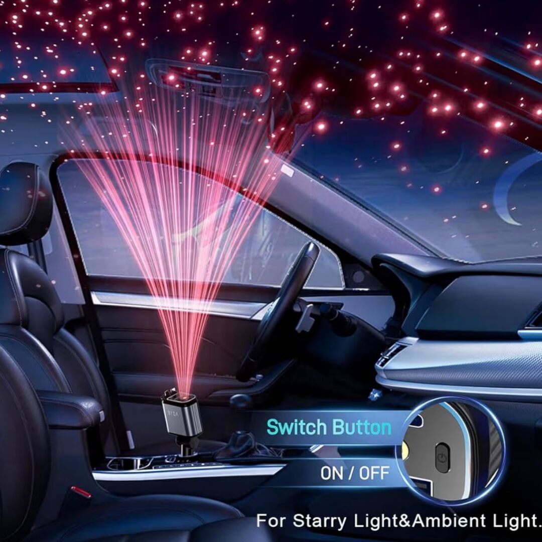 ChargeHub | Verstelbare 66W Autolader met Kabelbeheer & Starlight Glow