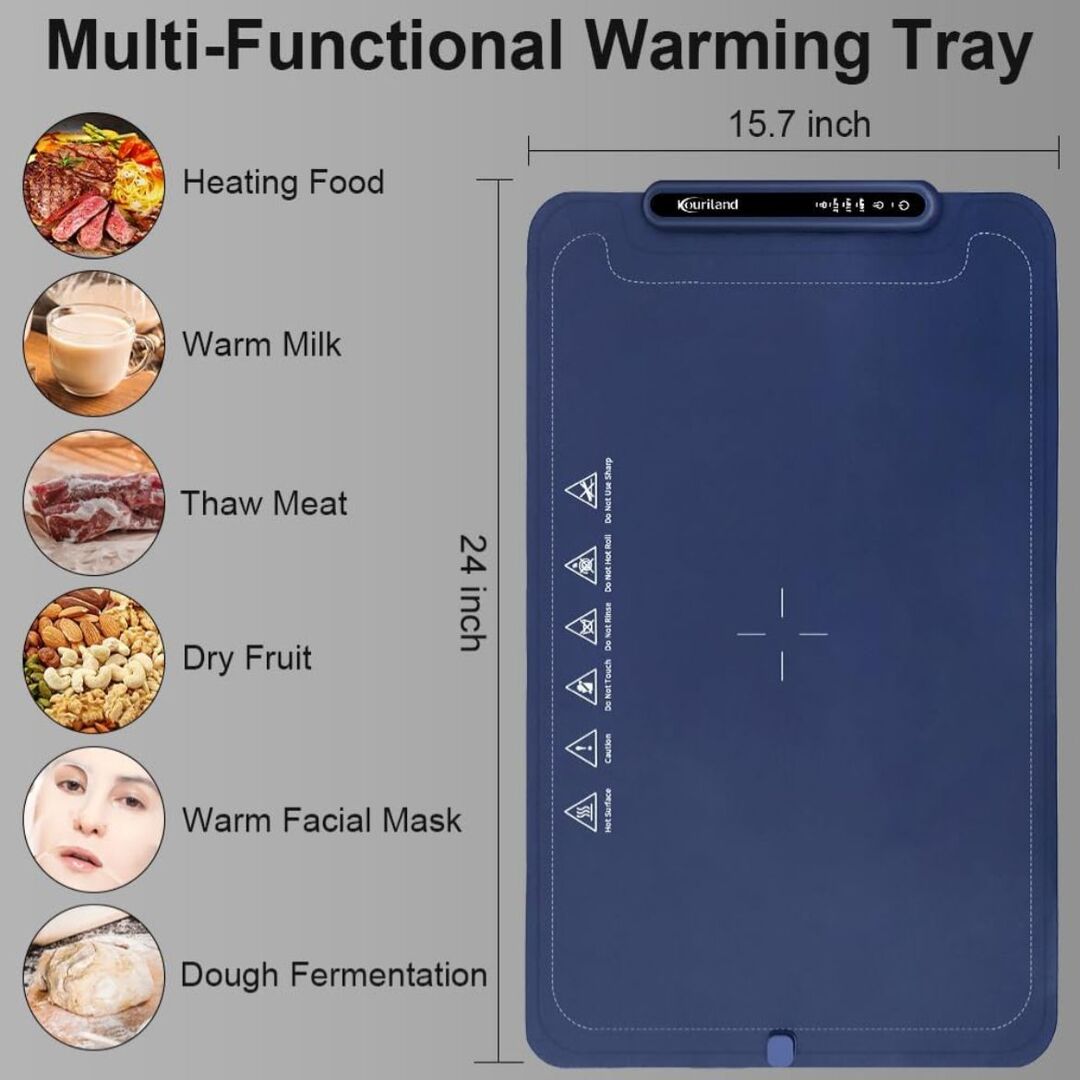 HeatPlate | Elektrisch Verwarmde Tafelonderlegger voor Lang Warm Serveren