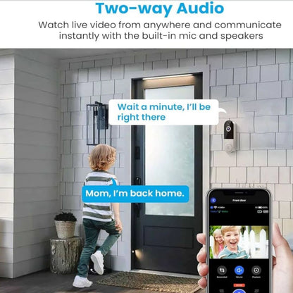 DoorVision | WiFi Deurbel met Nachtzicht en Tweerichtingsaudio